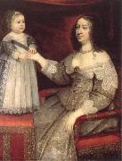 anne of austria with her louis xiv Rembrandt van rijn